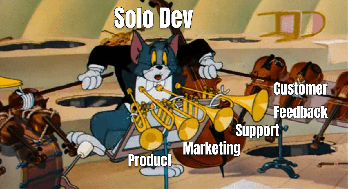 Developer doing too many jobs (meme)