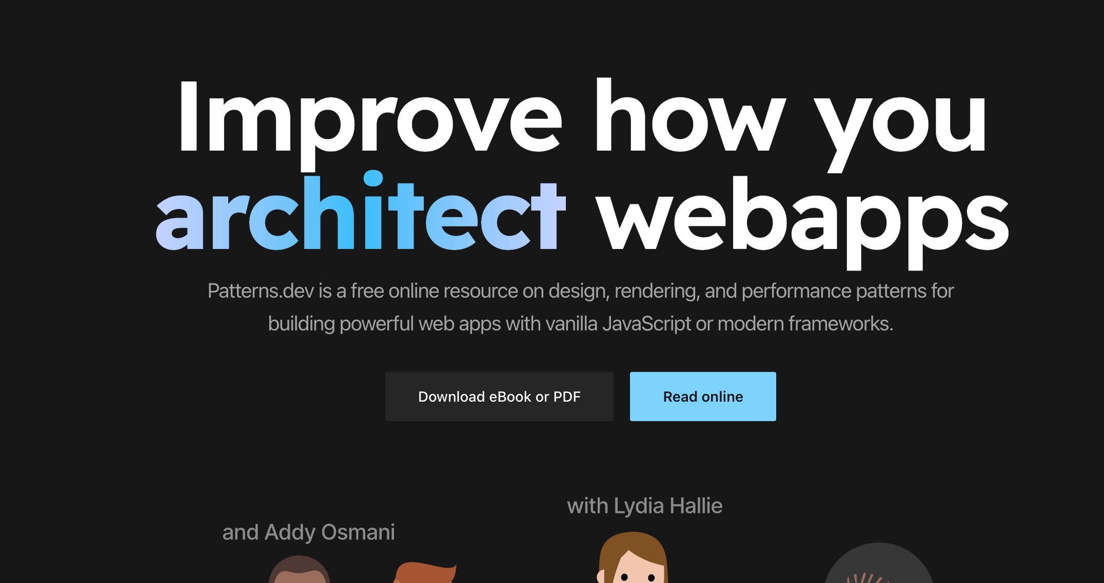 Improve how you architect your webapps