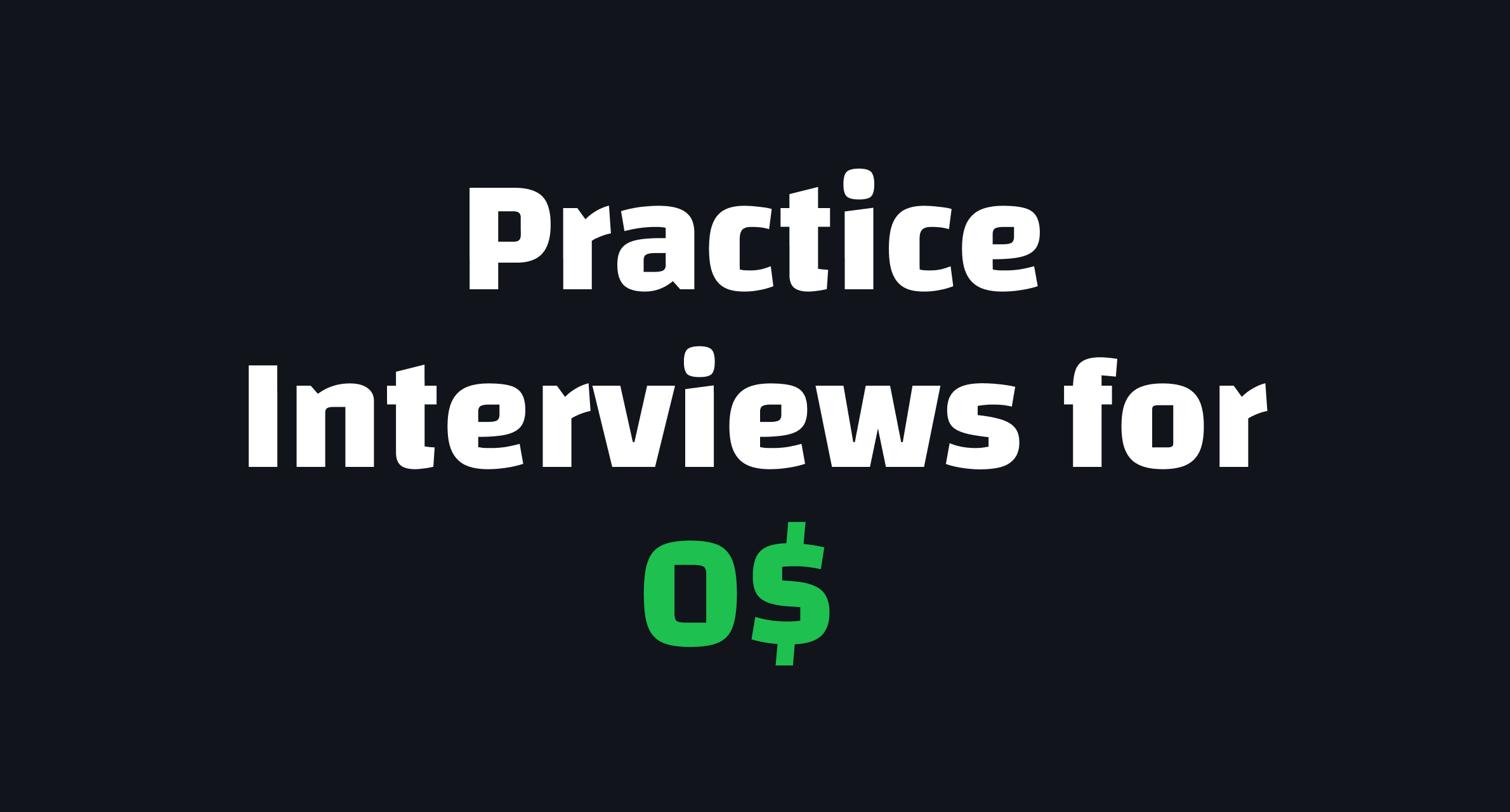 Crash Your Interviews with Mock Practice